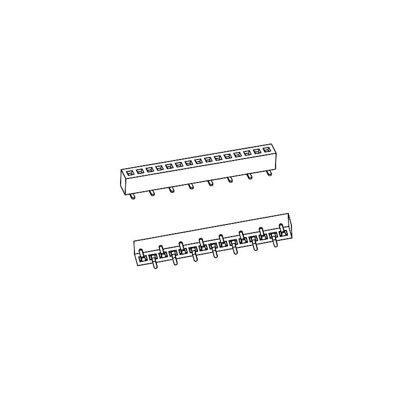 排母PH2.00*H2.2mm 单排SMT系列